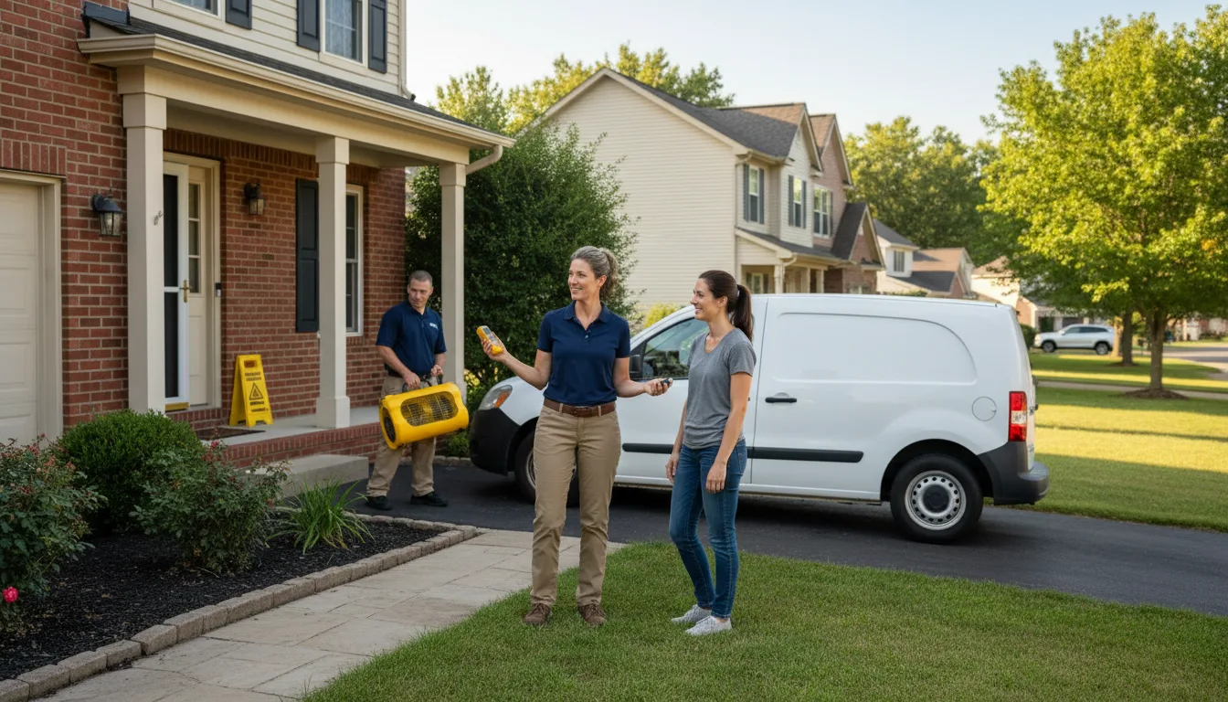 Water restoration image for Water Damage & Restoration Services in Fittstown, OK
